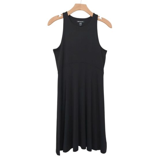 Athleta Santorini Thera Dress Womens Small Black Lightweight Athleisure Travel - Picture 1 of 11
